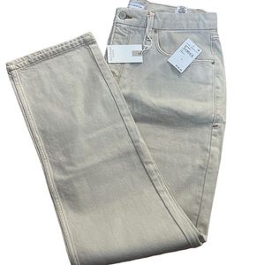 Good American 90s Icon Straight Leg Jeans In Bone - Sz 15 - NWT